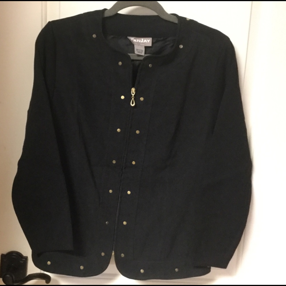 TanJay Zip Front Cardigan NWOT